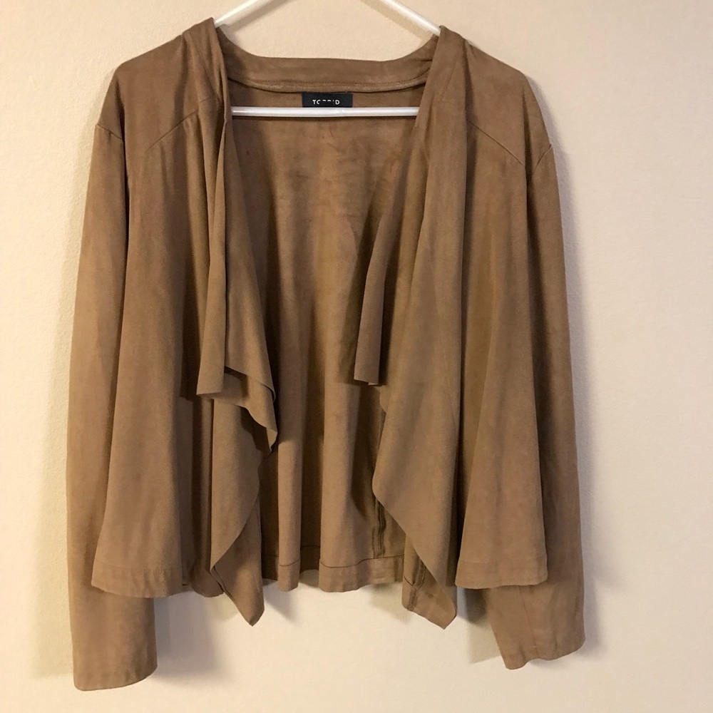 Torrid Brown jacket (feels like suede)